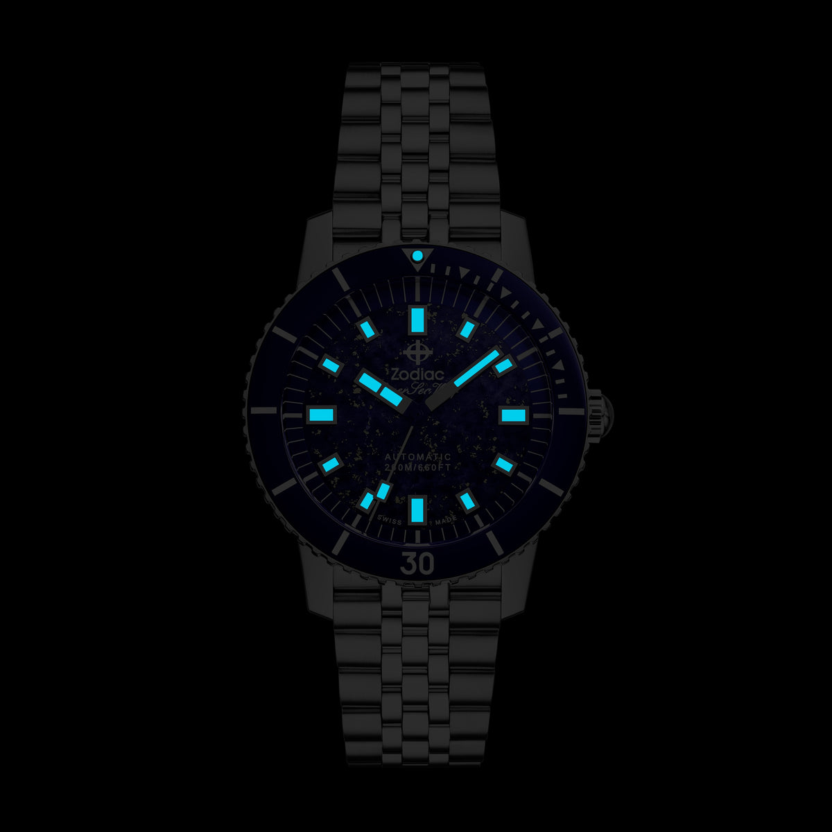 Zodiac Super Sea Wolf Compression Diver | Ref. ZO9312 | Lapis Lazuli Stone Dial