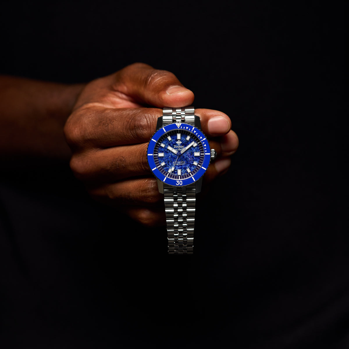 Zodiac Super Sea Wolf Compression Diver | Ref. ZO9312 | Lapis Lazuli Stone Dial