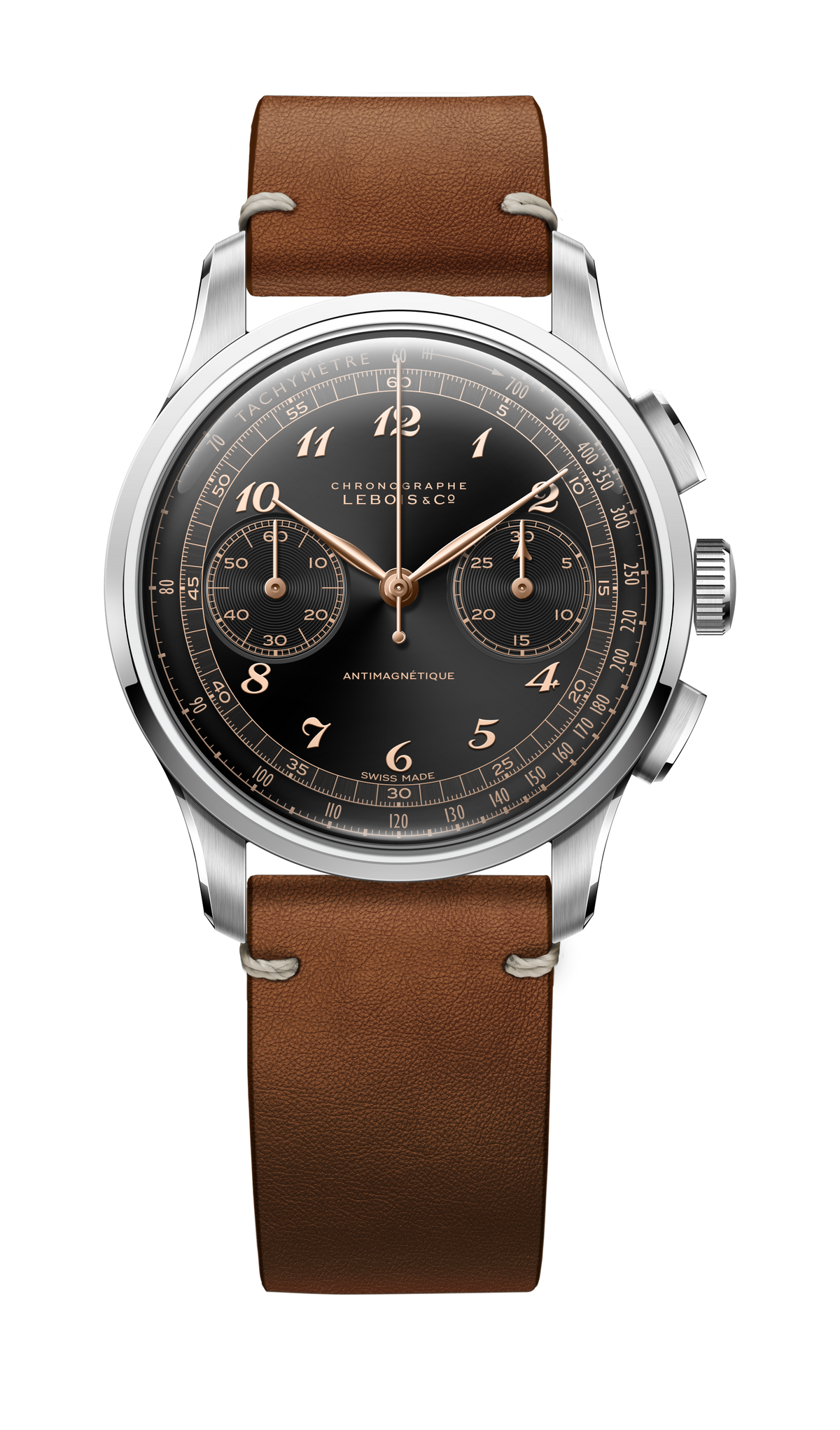 Lebois & Co Heritage Script Chronograph - Ref. 324.406