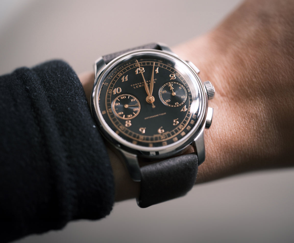 Lebois & Co Heritage Script Chronograph - Ref. 324.406