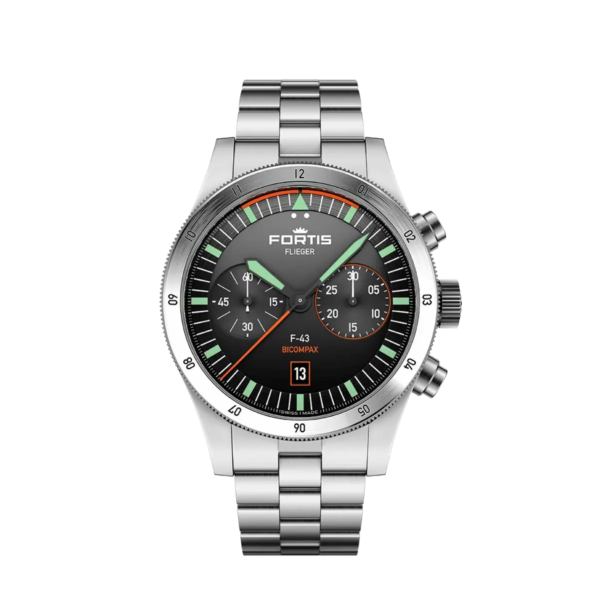 Fortis | Flieger F-43 Bicompax | F.424.0004