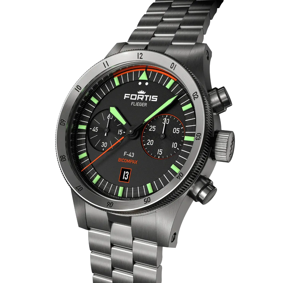 Fortis | Flieger F-43 Bicompax | F.424.0004