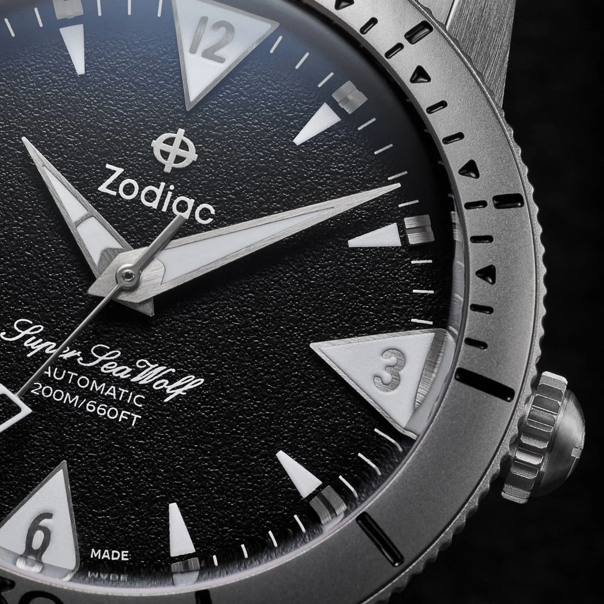 Zodiac Super Sea Wolf Skin Diver Stainless Steel | Ref ZO9215