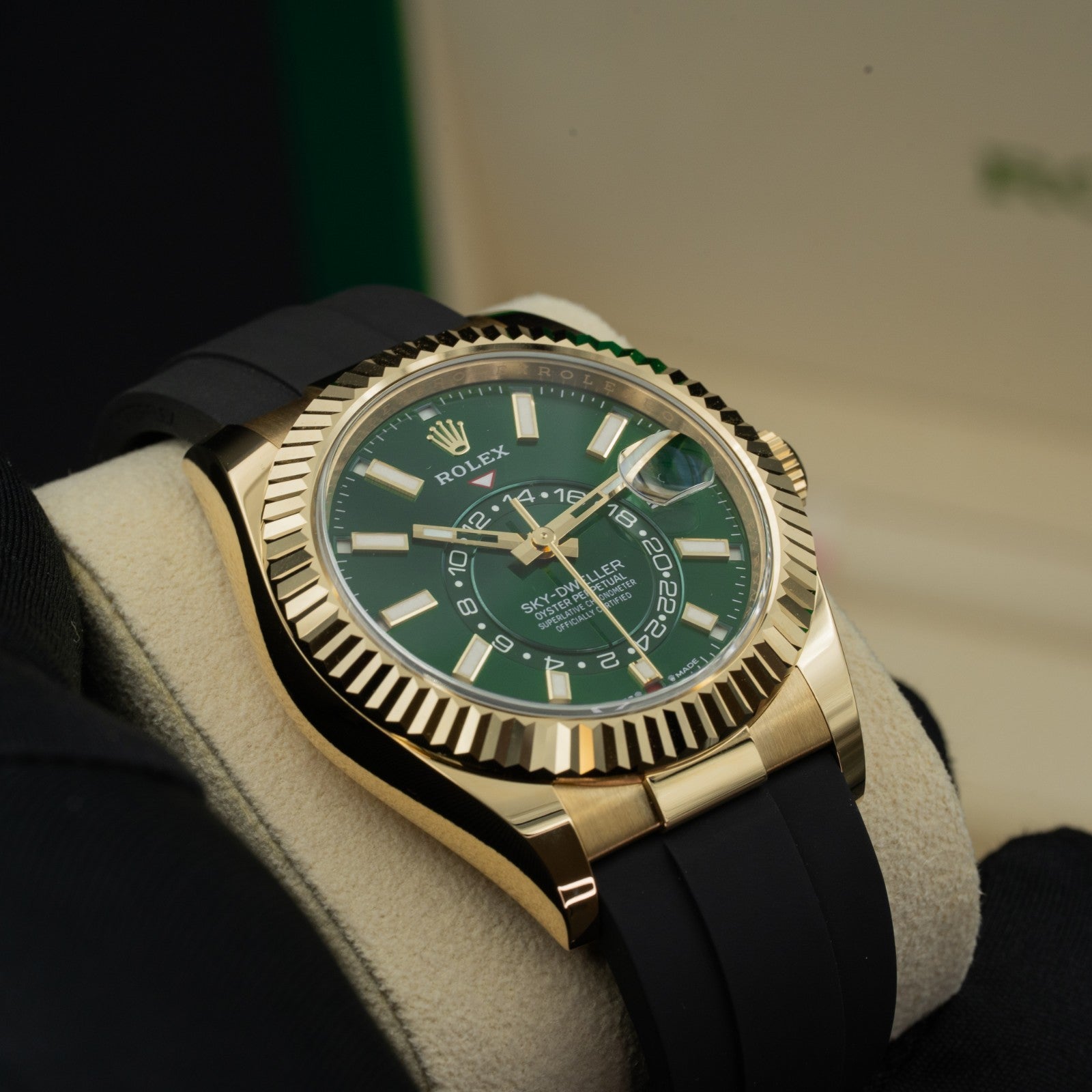 Rolex Sky-Dweller | Green Dial | Ref 336238 | Yellow gold - Rocky