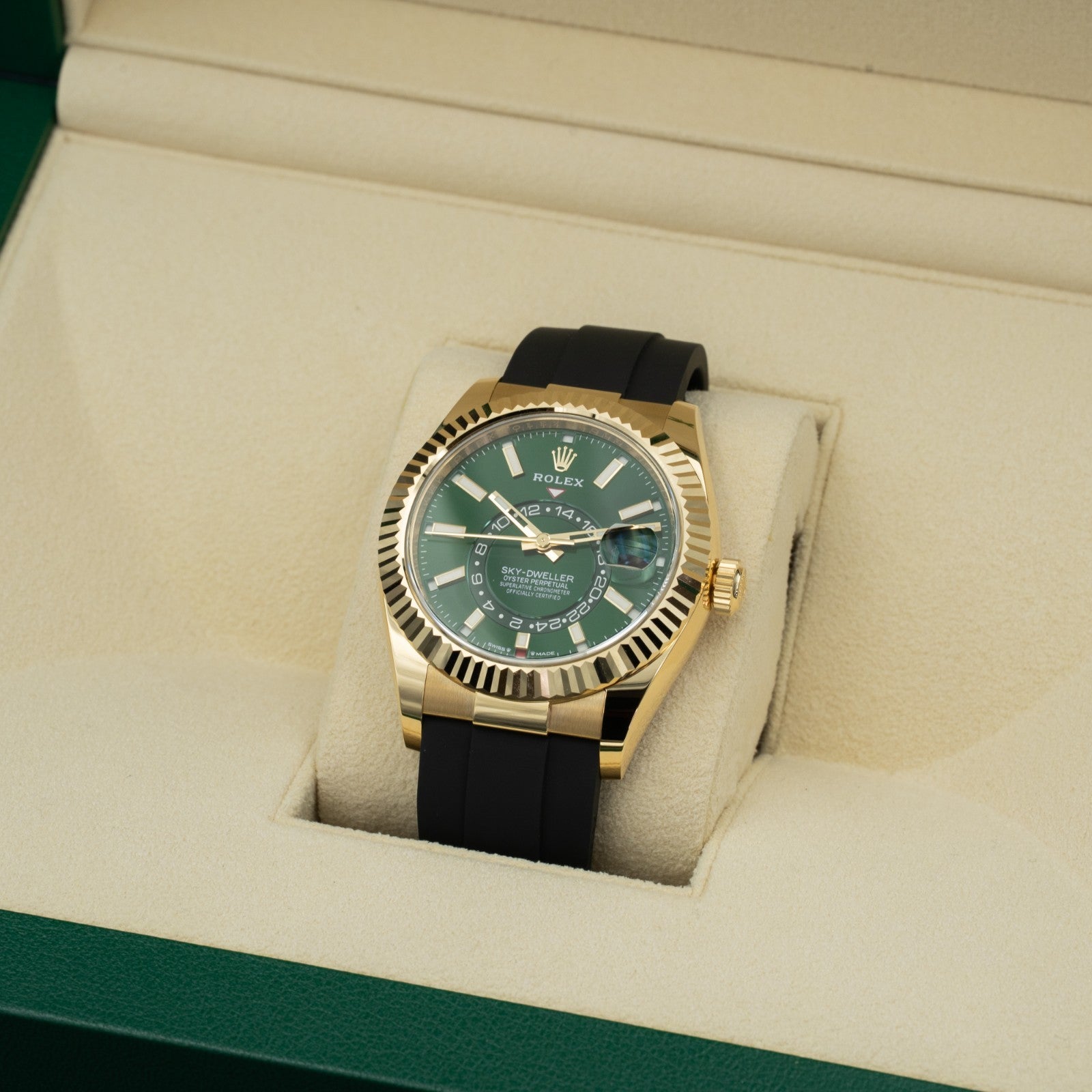 Rolex Sky-Dweller | Green Dial | Ref 336238 | Yellow gold - Rocky