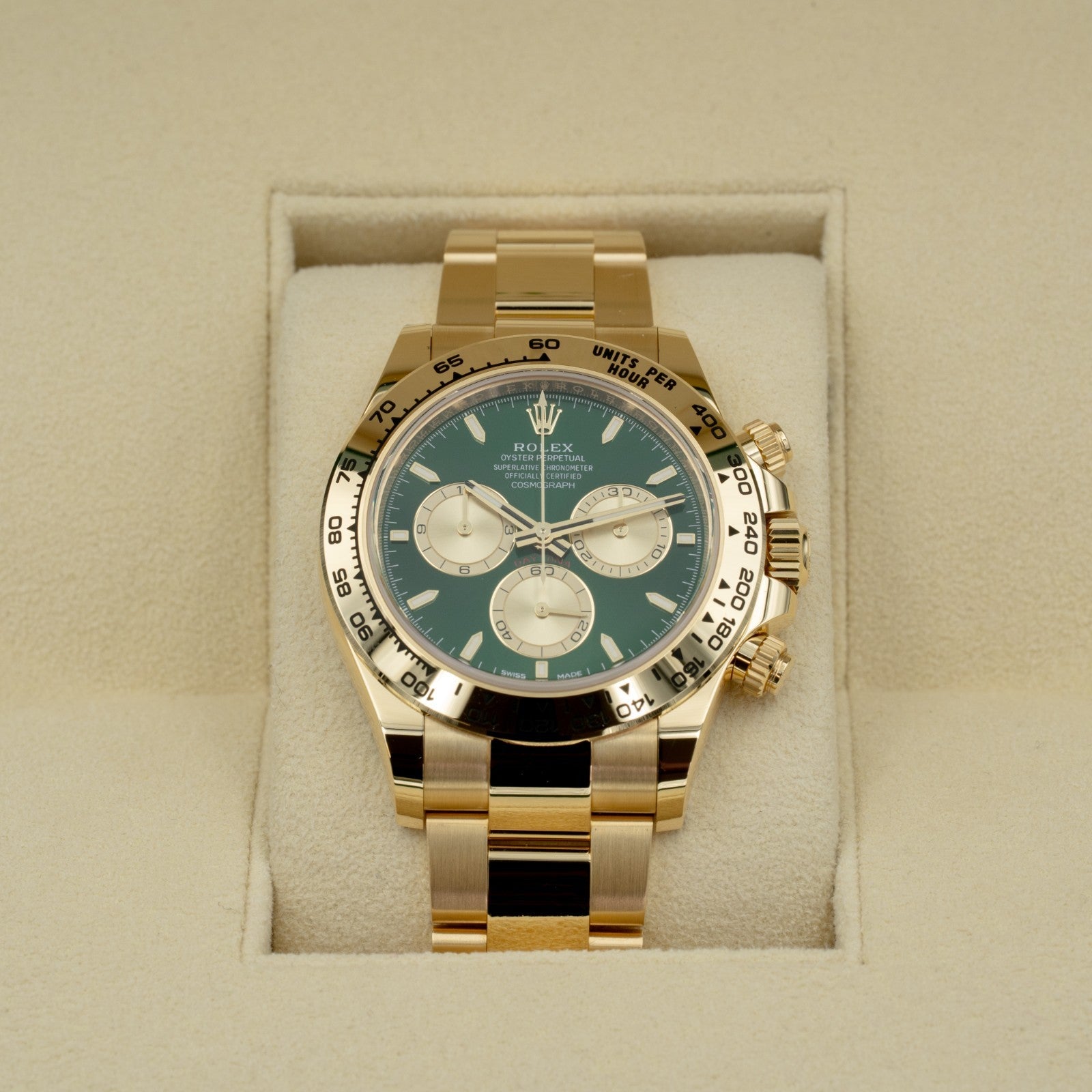 Rolex Cosmograph Daytona | 126508 | Yellow Gold & Green Dial