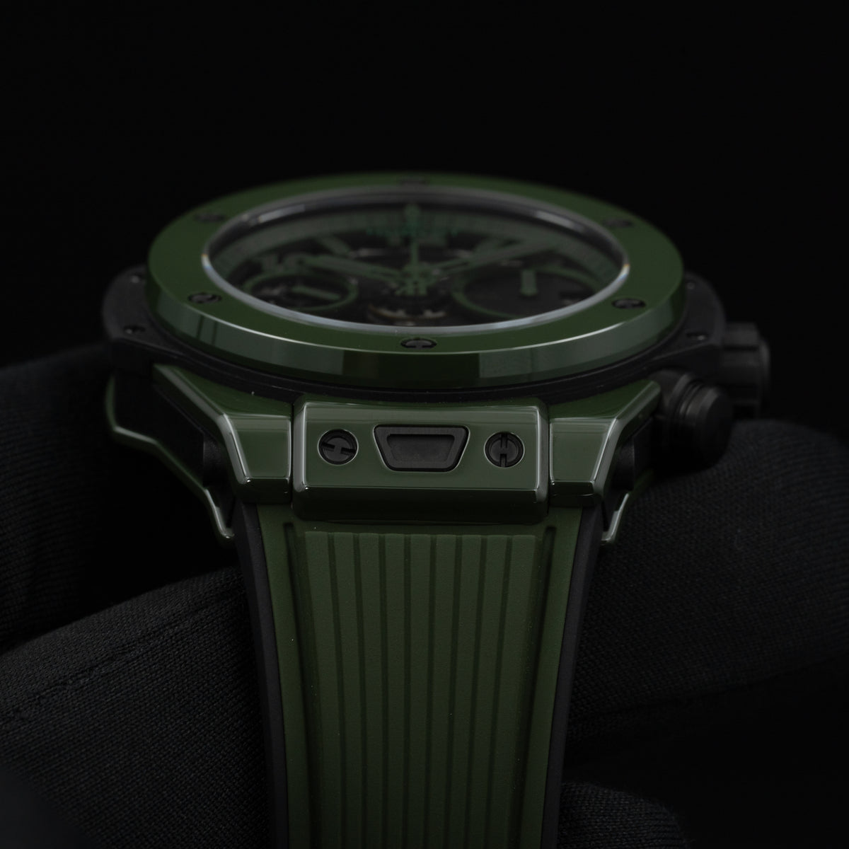 Hublot Big Bang Unico Green Ceramic | 441.GX.5210.RX | Box and Papers