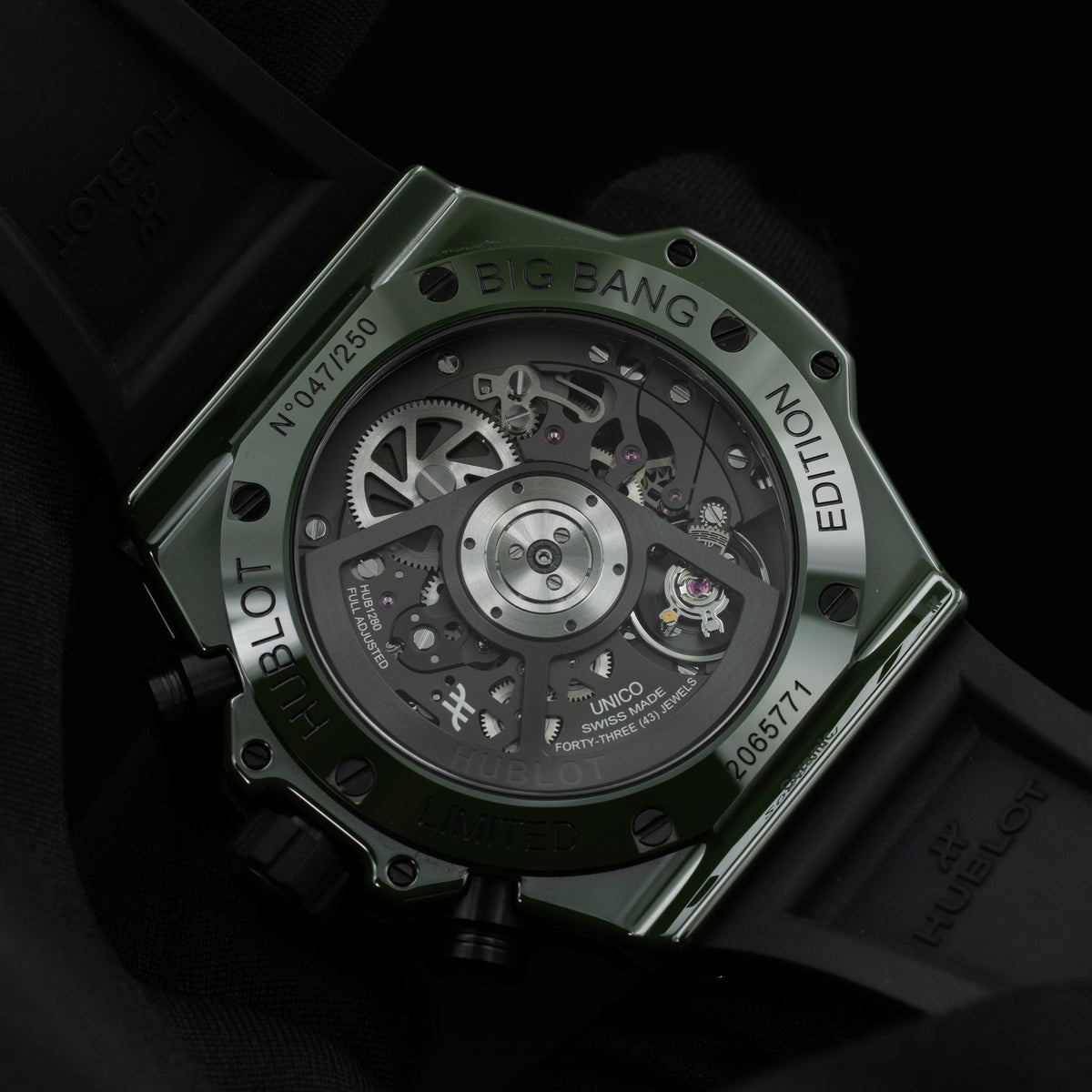 Hublot Big Bang Unico Green Ceramic | 441.GX.5210.RX | Box and Papers