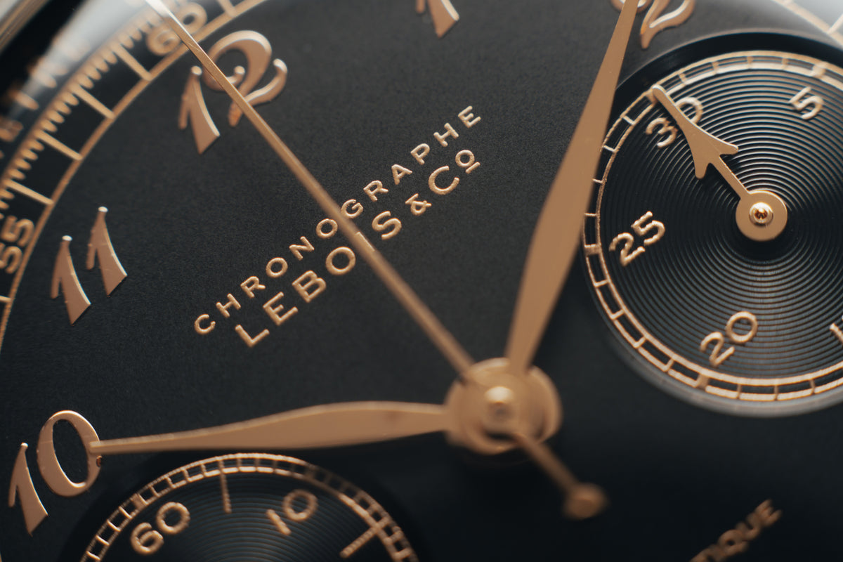 Lebois & Co Heritage Script Chronograph - Ref. 324.406
