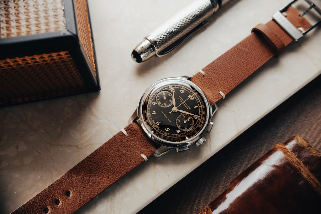 Lebois & Co Heritage Script Chronograph - Ref. 324.406