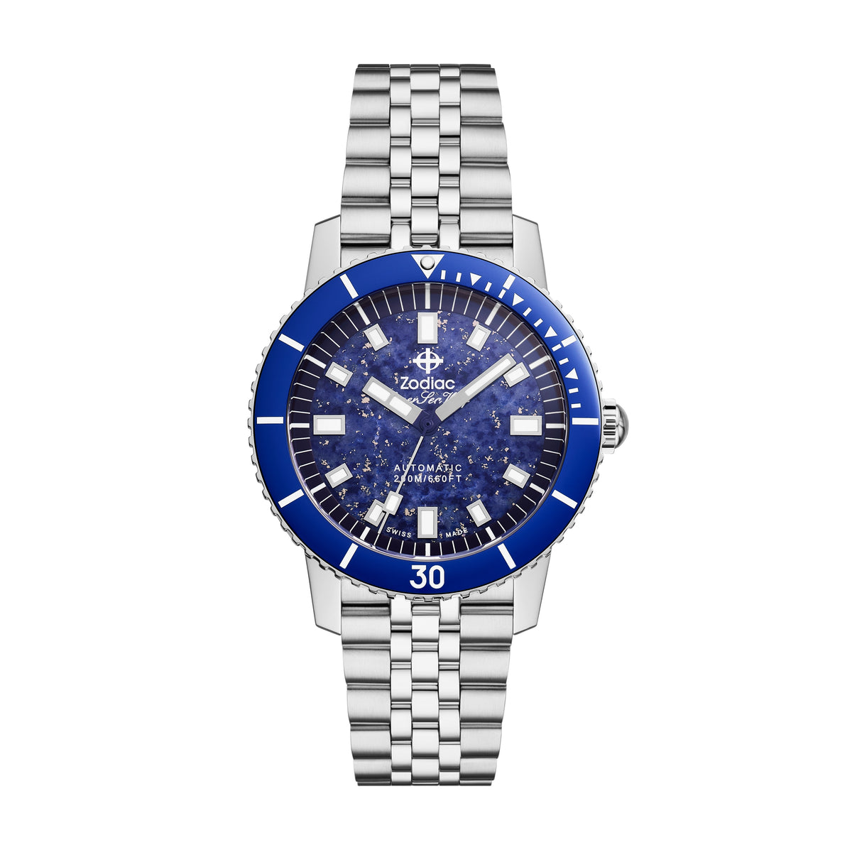 Zodiac Super Sea Wolf Compression Diver | Ref. ZO9312 | Lapis Lazuli Stone Dial