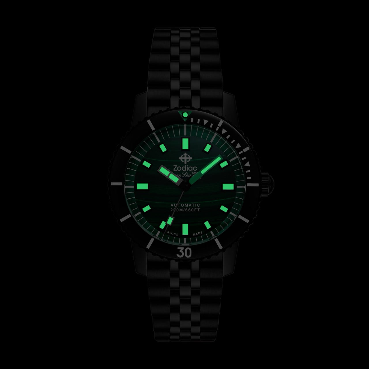 Zodiac Super Sea Wolf Compression Diver | Ref. ZO9314 | Green