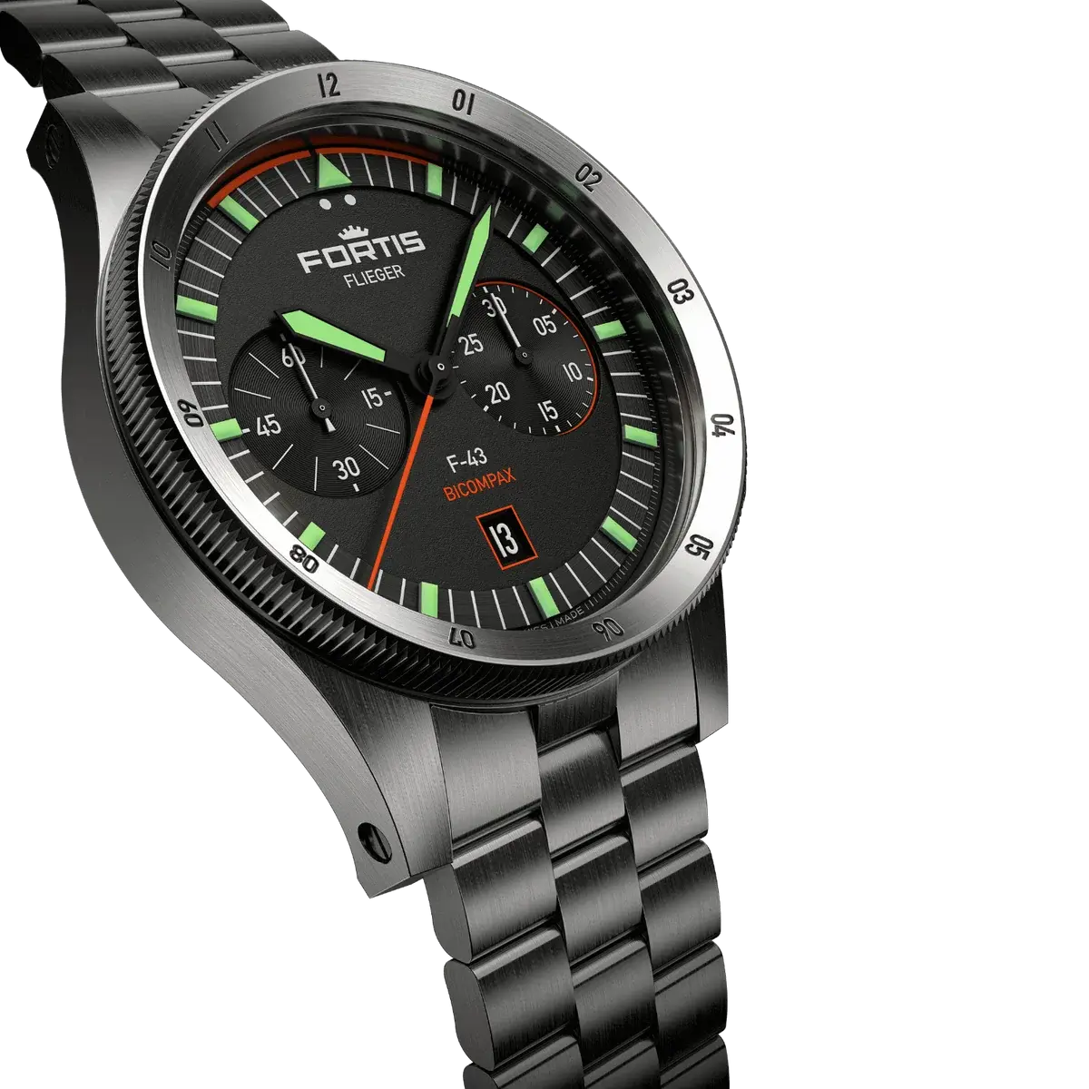 Fortis | Flieger F-43 Bicompax | F.424.0004