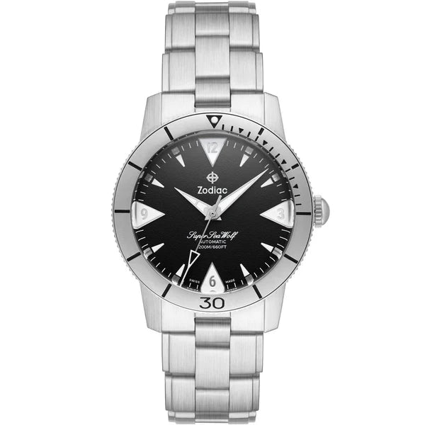 Zodiac Super Sea Wolf Skin Diver Stainless Steel | Ref ZO9215