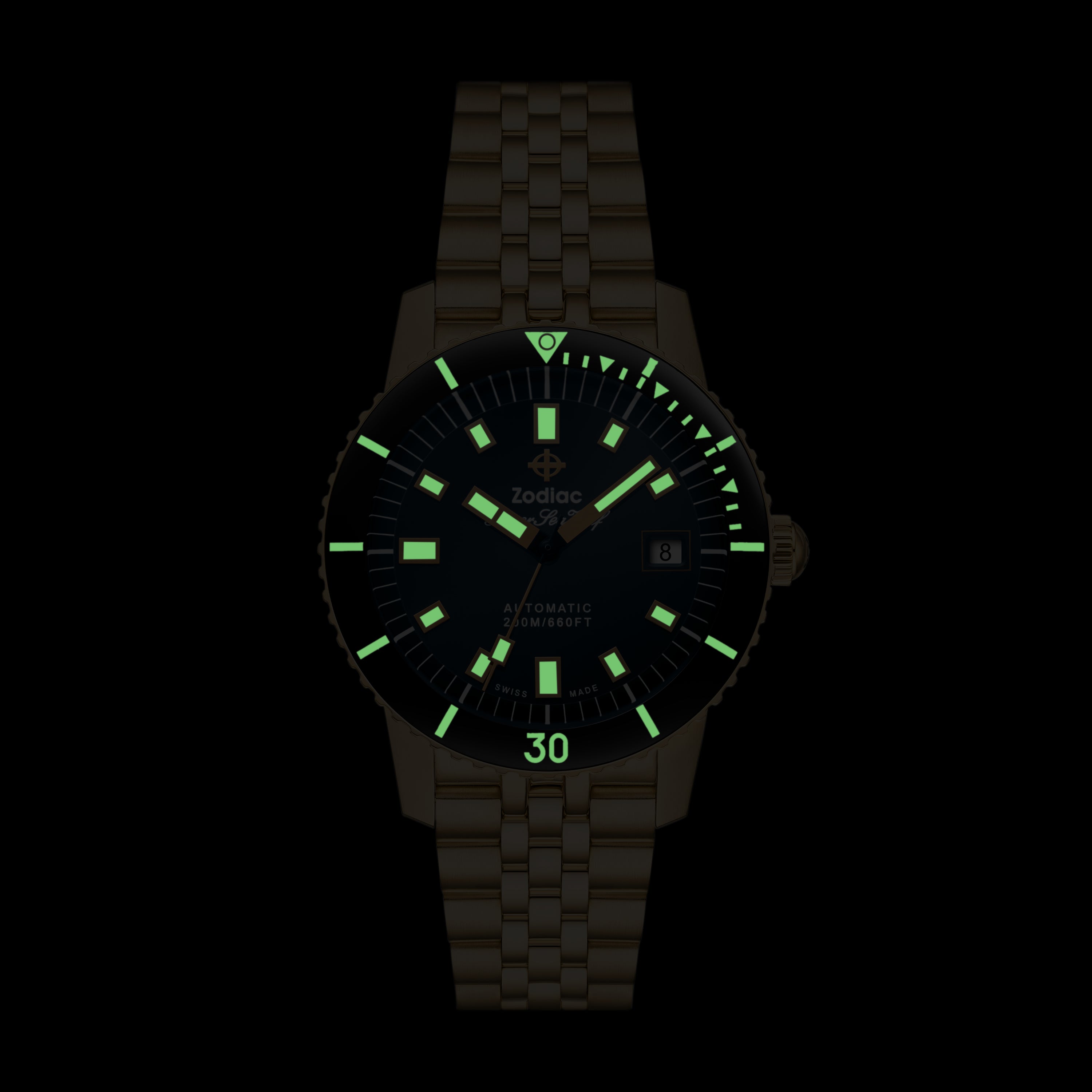 Zodiac Super Sea Wolf Compression Diver | Ref. ZO9308 | Gold