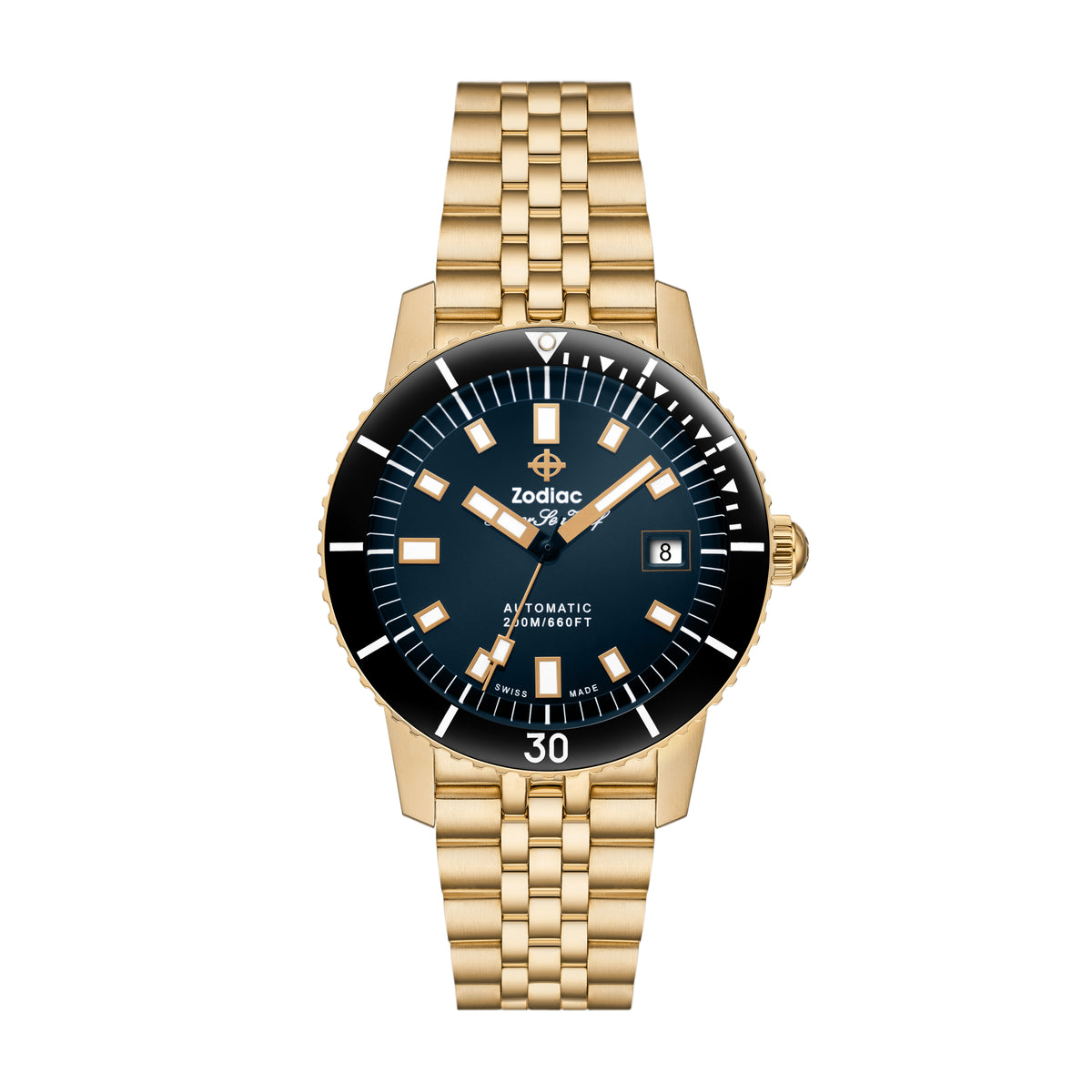 Zodiac Super Sea Wolf Compression Diver | Ref. ZO9308 | Gold Plated