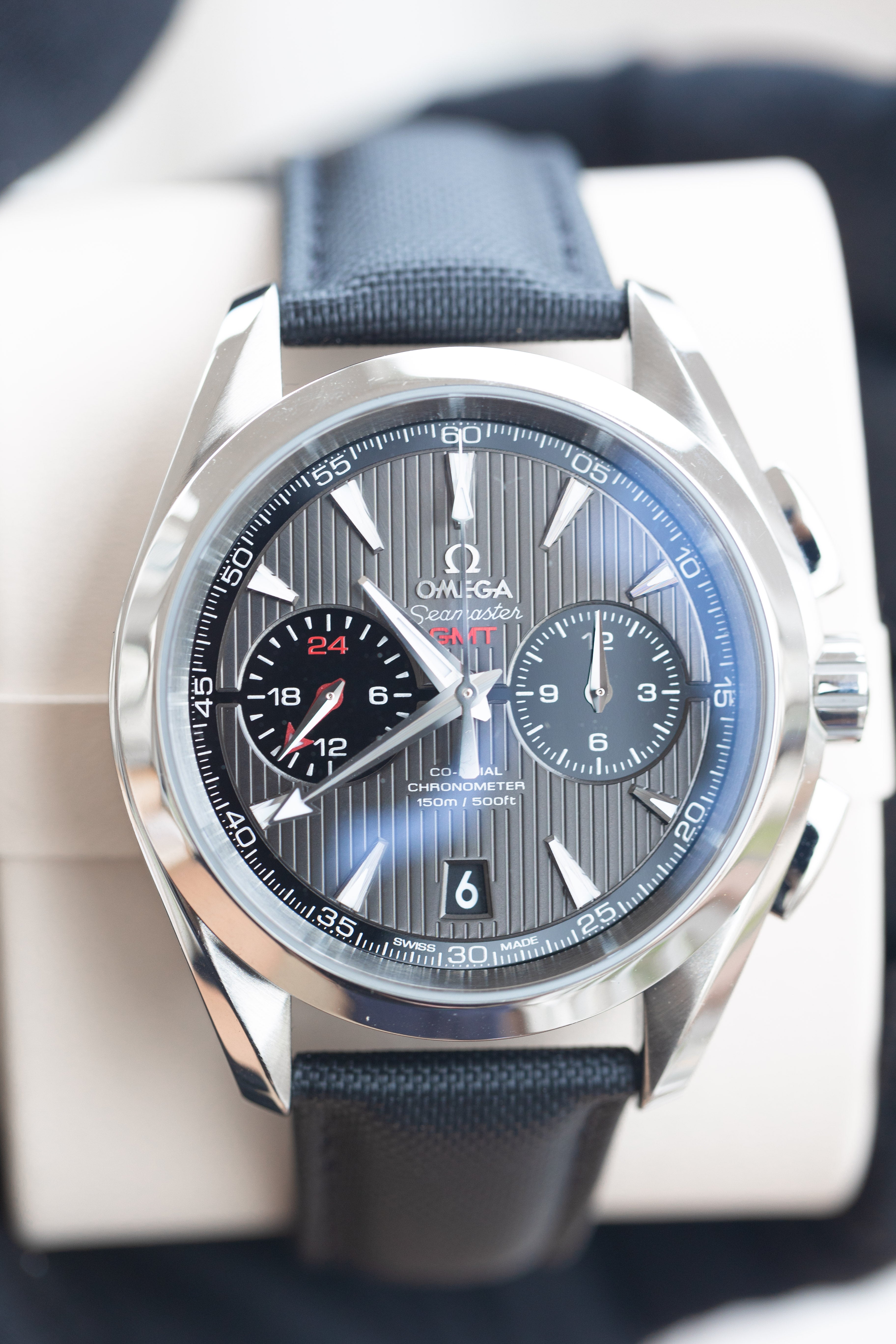 Omega seamaster aqua discount terra gmt chronograph