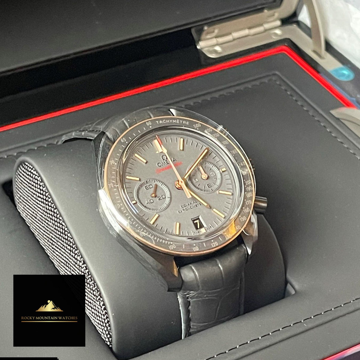 Omega Speedmaster Dark Side of the Moon Sedna Black